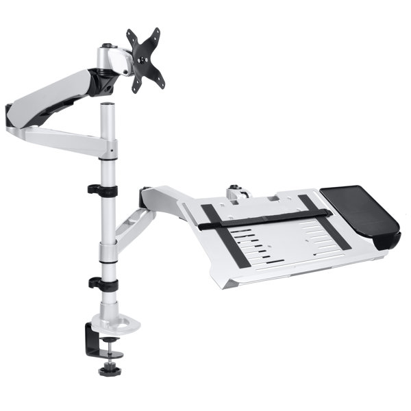 MountIt Full Motion Single Monitor Mount Fits Screens Up to 27